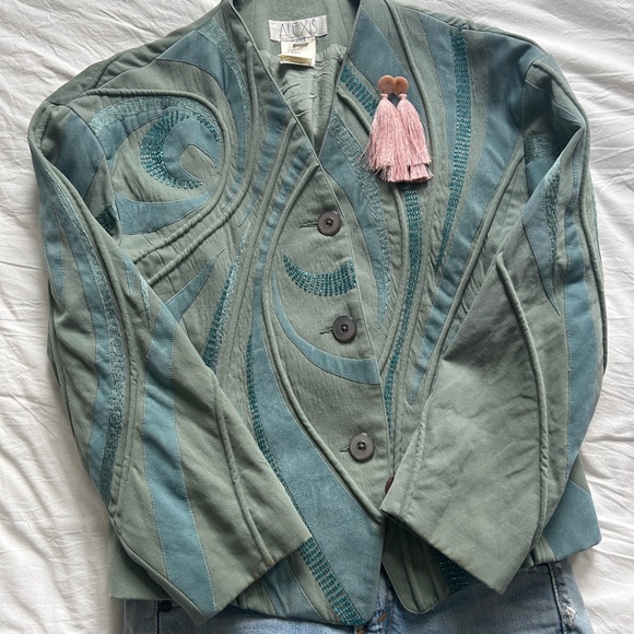 Vintage Alexis made in USA vest, blazer in wool - Picture 2 of 6